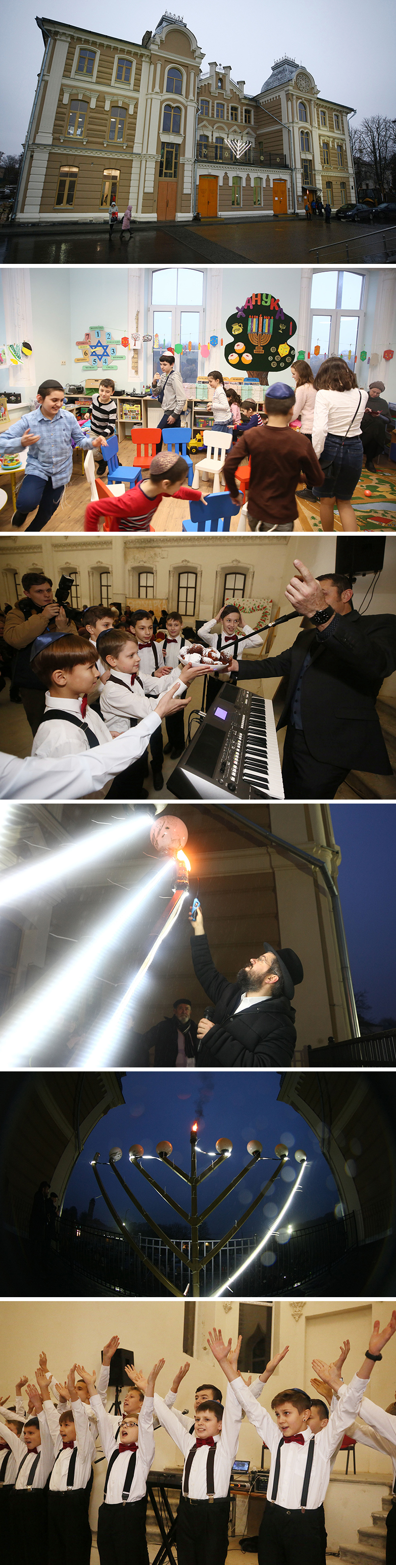 Hanukkah festival in Grodno Great Synagogue