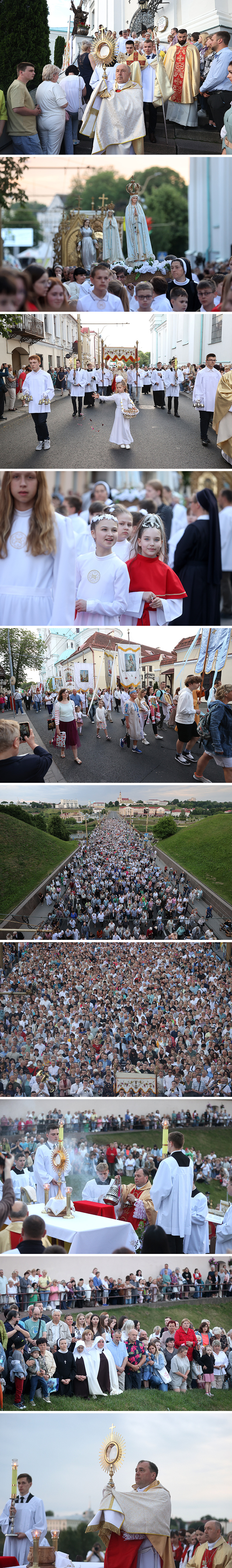 Corpus Christi procession in Grodno