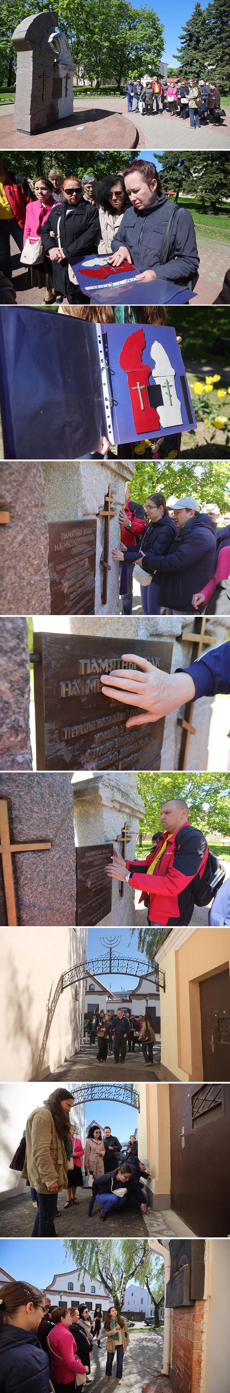 Excursion for the blind in Grodno