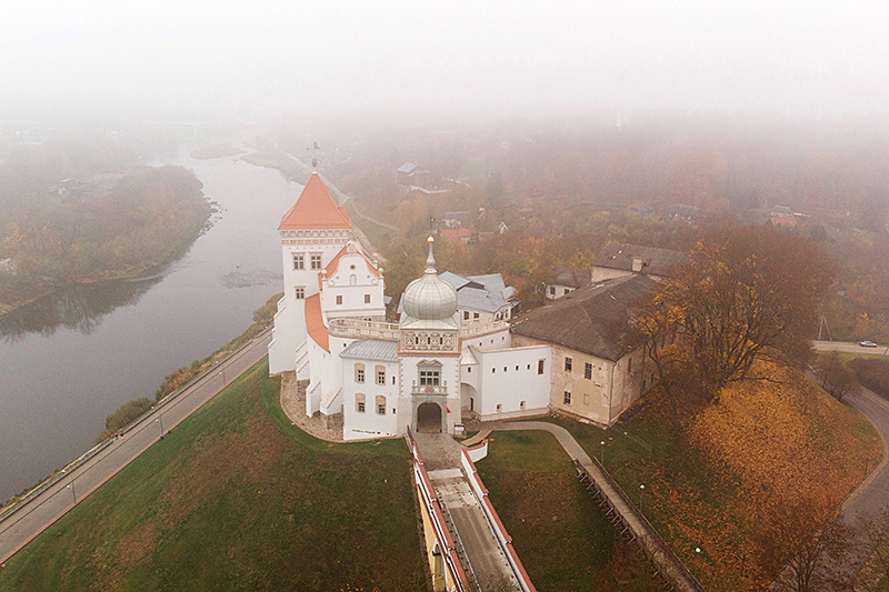 Old Castle in the fog