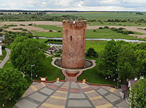 Kamenets Tower, a specimen of defensive architecture of the 13th century