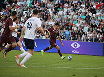 Friendly match between the national football teams of Belarus and Russia at Dinamo Stadium in Minsk